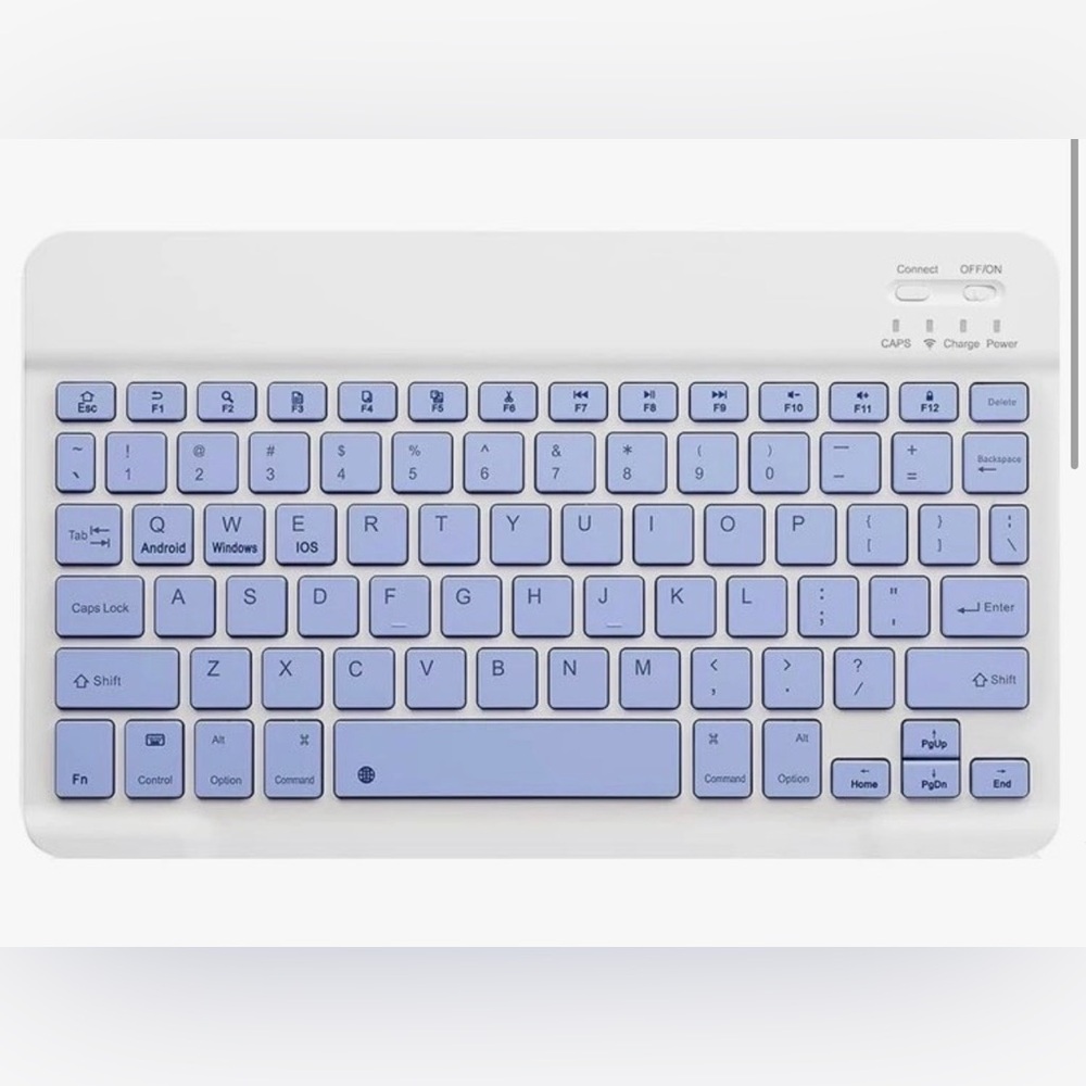 NWT Bluetooth Tablet Keyboard (purple) - Picture 3 of 5